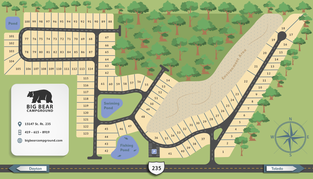 Big Bear Campground Map